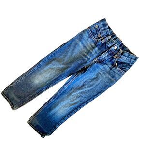 Chaps Denim Jeans Boys 6 Expandable Waist Straight 100% Cotton (W22 L20)